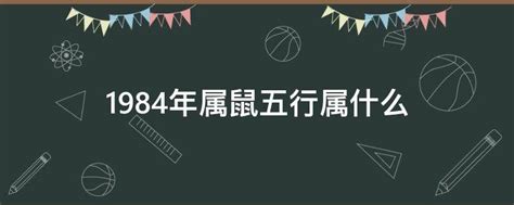 1984年五行属什么|84年属鼠什么五行 84年属鼠的五行是属什么